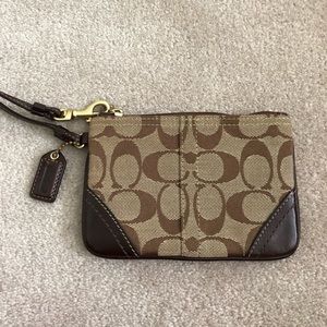 Coach Zip Wristlet